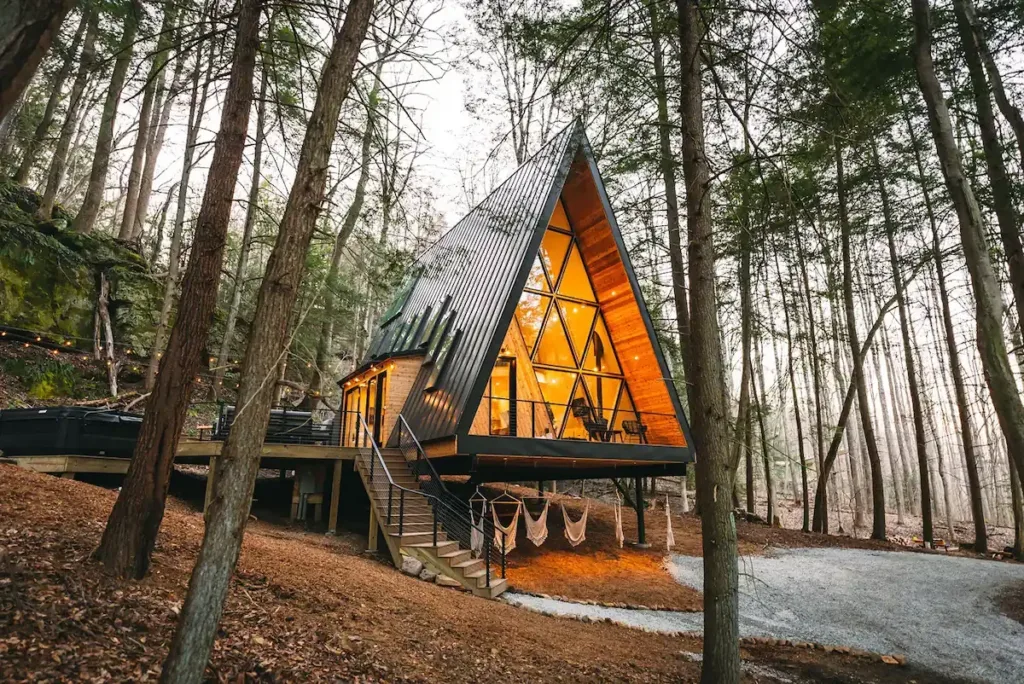 Luxury A-Frame Cabin Experience in Hocking Hills