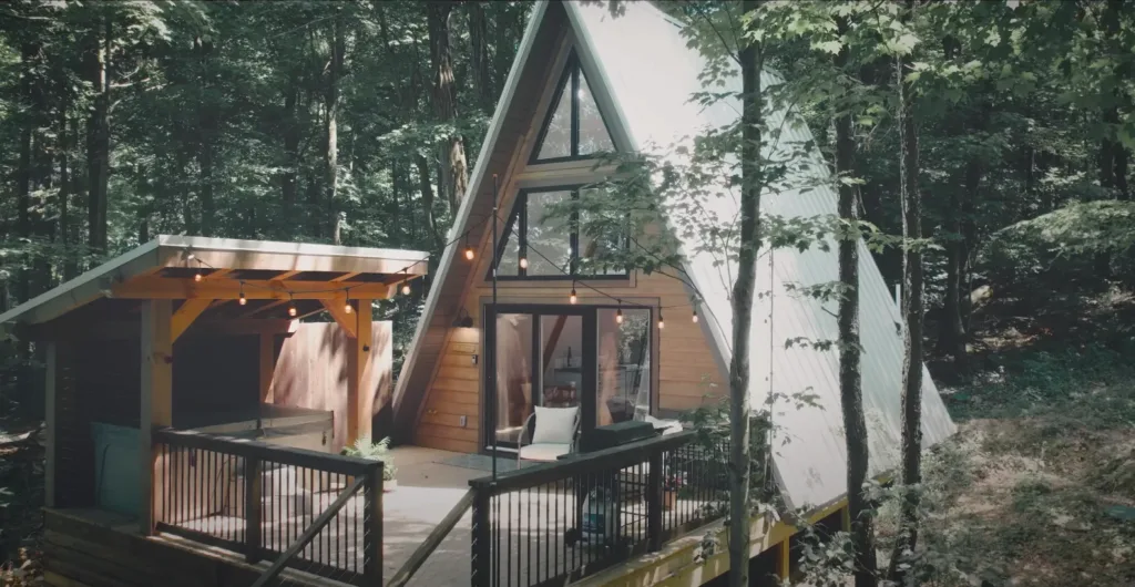 The A-frame at Creekside Dwellings
