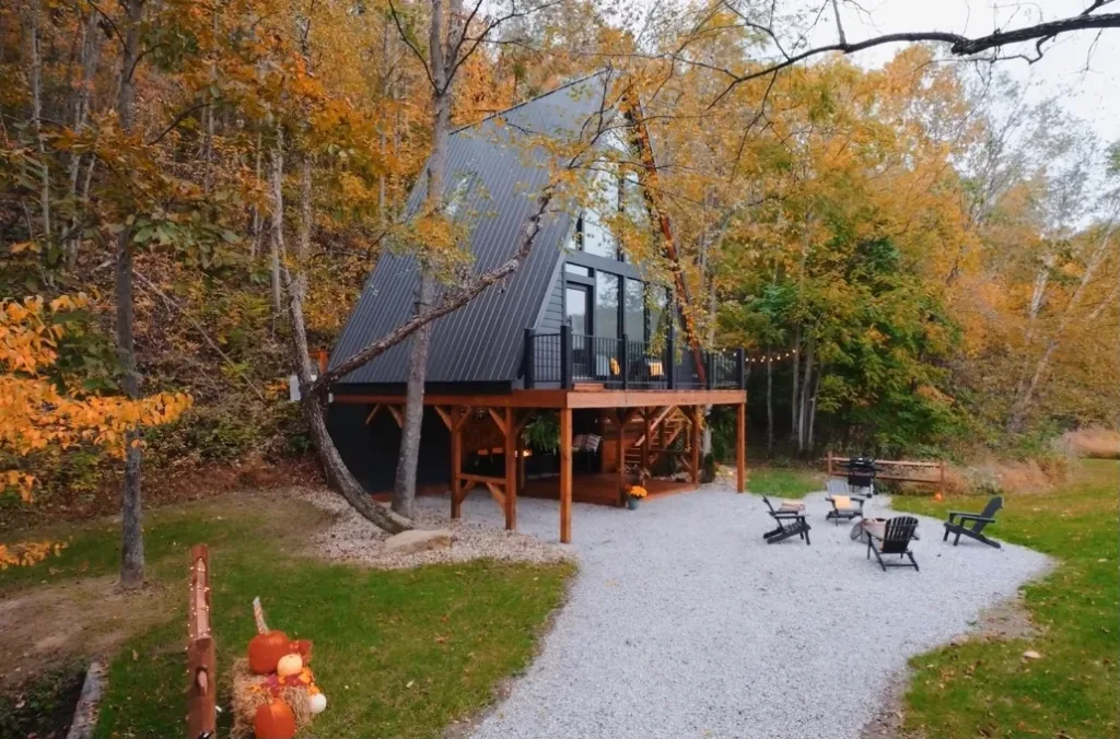 The Pinnacle: A Luxury Hocking Hills A Frame Cabin
