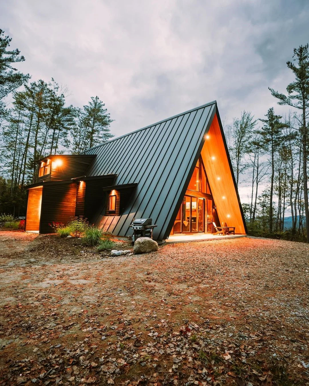 the Maine A-frame Cabin
