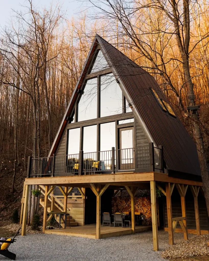 The Pinnacle: A Luxury Hocking Hills A Frame Cabin