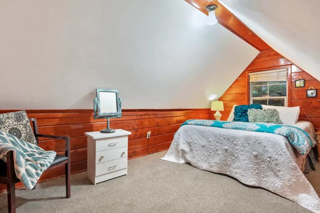 second Bedroom of the 4 Bedroom log cabin