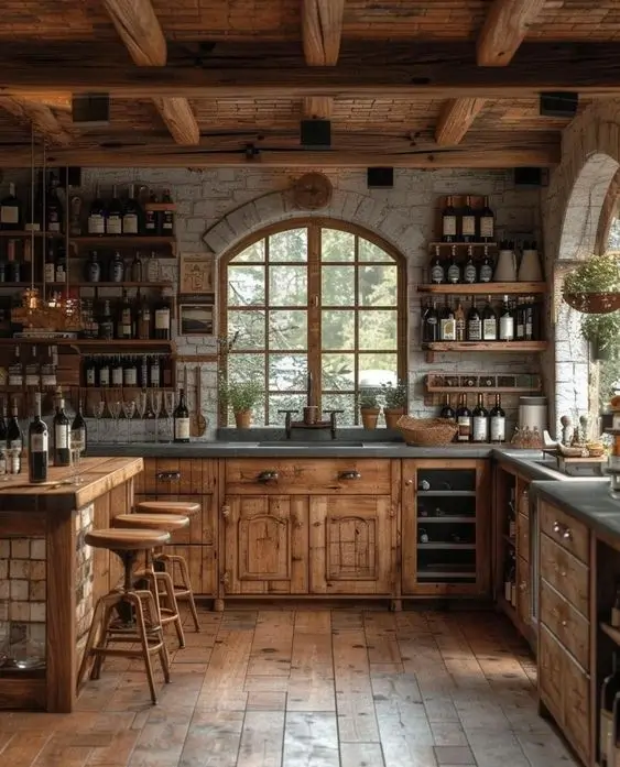 The Winery on the Ridge - Inspiring Bar Log Cabin Ideas 