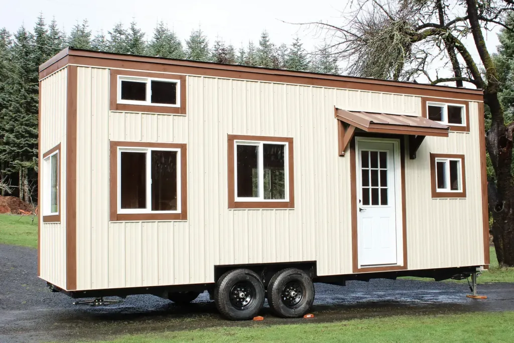 New “Latte Lodge” 24-Ft Tiny Home  - Low-Cost Tiny Houses