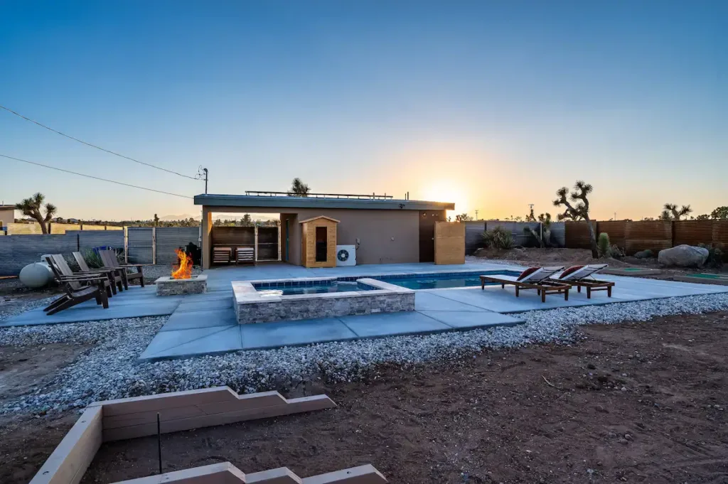 Tiny Home with Big Fun (brand new cabin rentals in Joshua Tree)