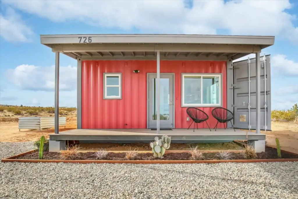 Dream in Pink: A Rosy Retreat - Joshua Tree container homes