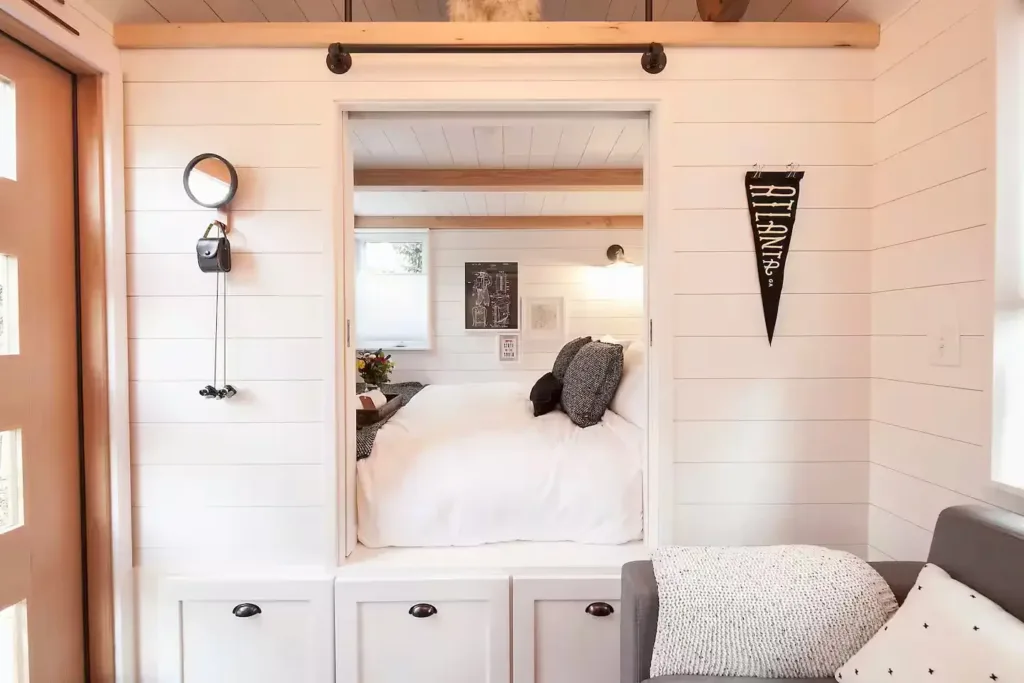 1st Bedroom of this 2br Tiny House - Top 10% of homes