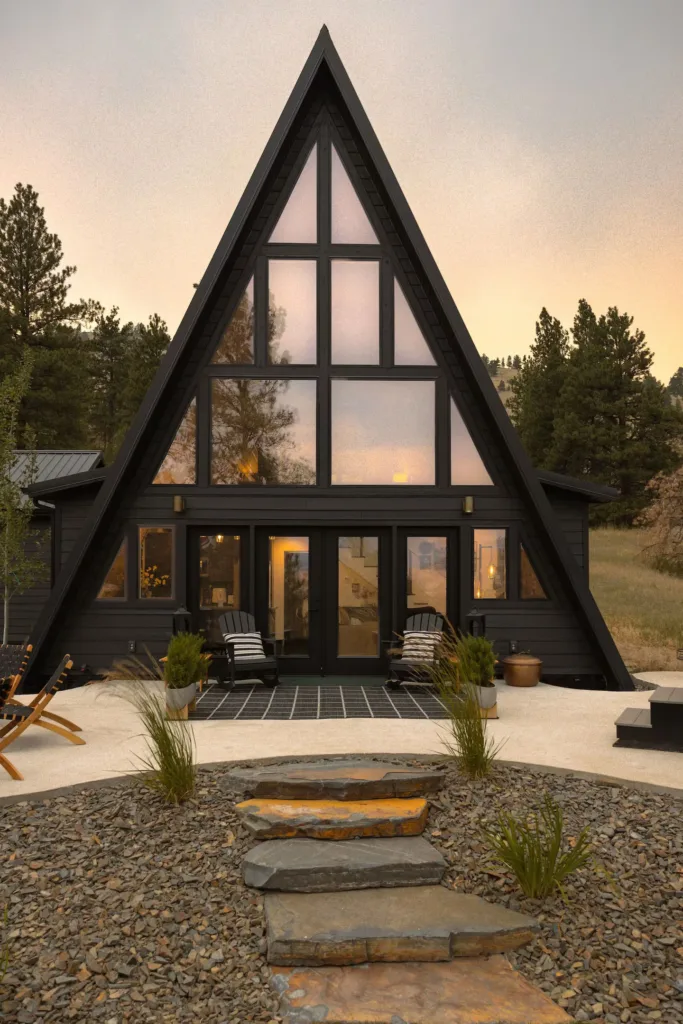 The Little Black A-Frame 1 of 76 A-frame House Exteriors Ideas to Inspire You