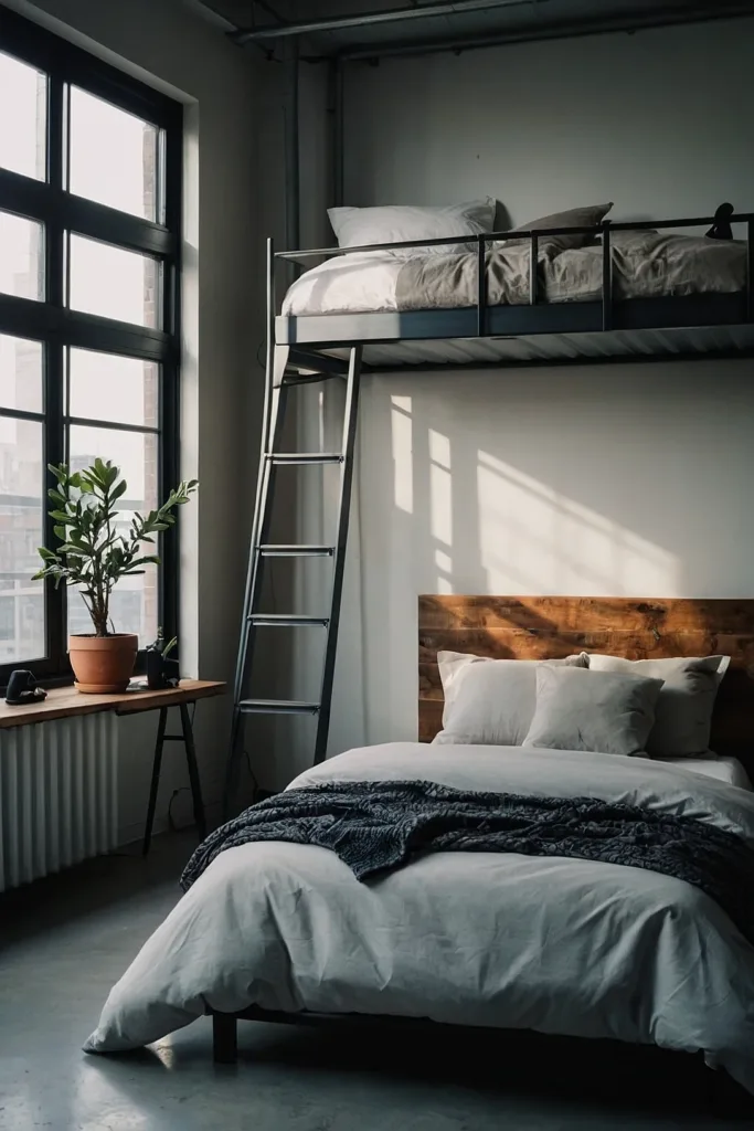 Inspiring Industrial Bedroom Design Ideas 11