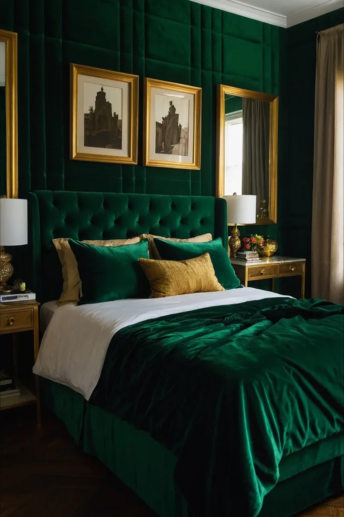 Dark Green Bedroom Ideas to Create a Cozy Retreat 15