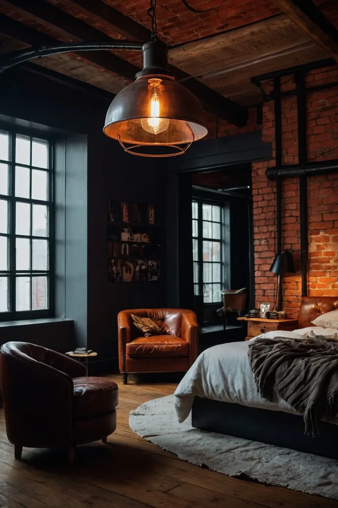 Inspiring Industrial Bedroom Design Ideas 17