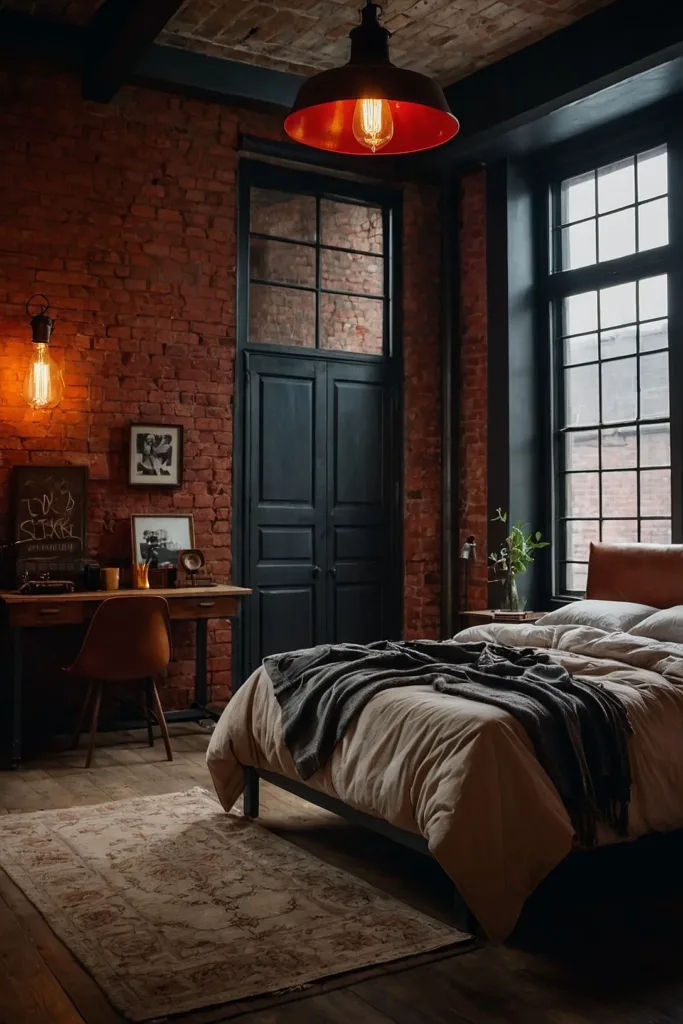 Inspiring Industrial Bedroom Design Ideas 18