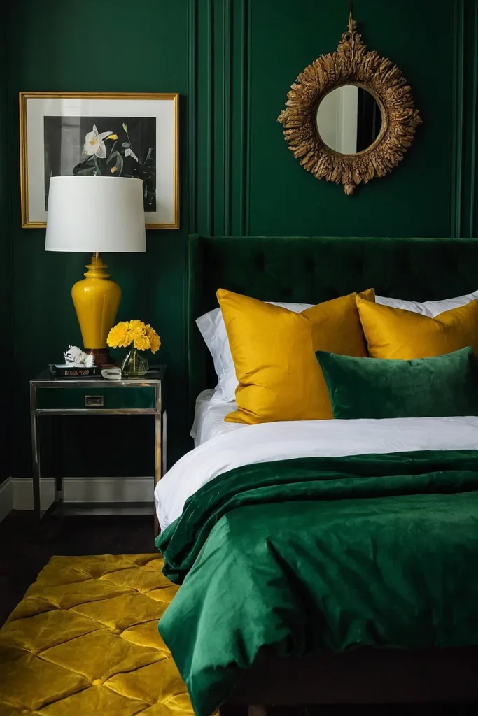 Dark Green Bedroom Ideas to Create a Cozy Retreat 20