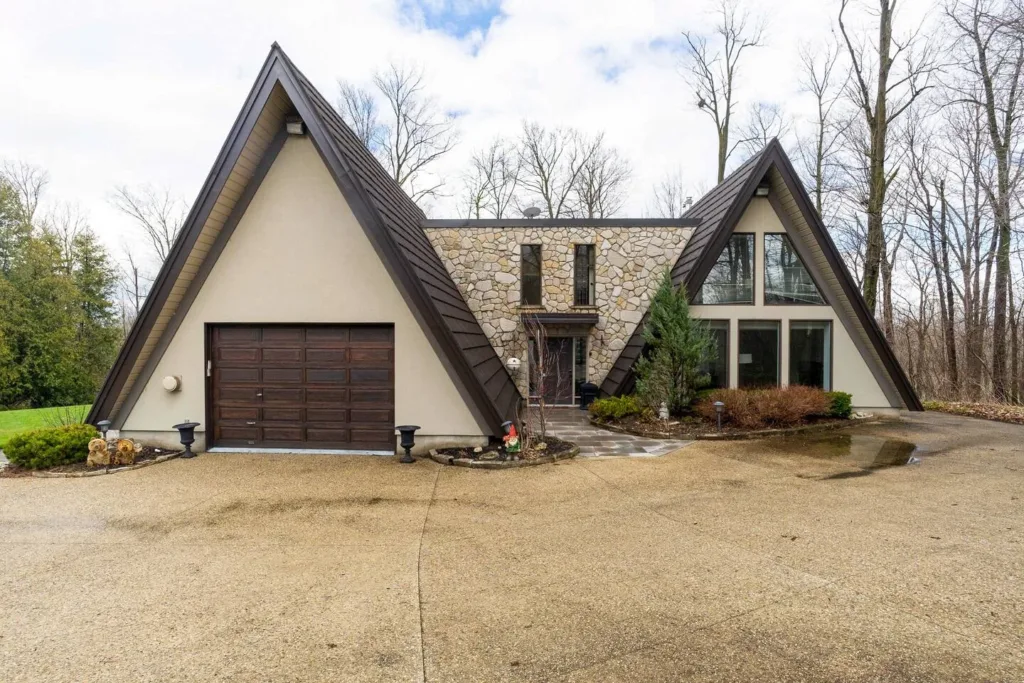 1 of 76 A-frame House Exteriors Ideas to Inspire You