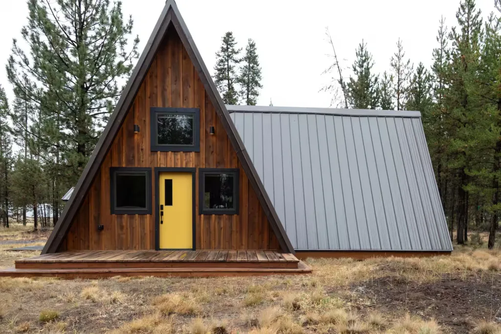 Steven’s Rustic A-Frame Cabin 1 of 76 A-frame House Exteriors Ideas to Inspire You

