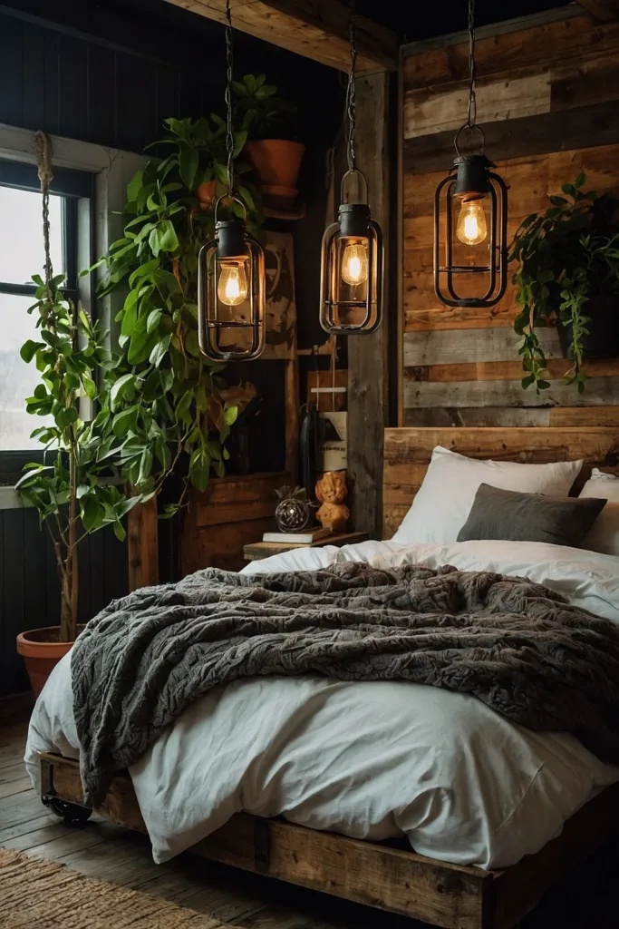 Inspiring Industrial Bedroom Design Ideas 37