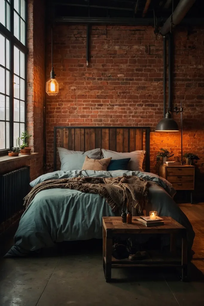 Inspiring Industrial Bedroom Design Ideas 4