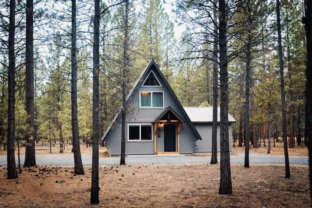 Deschutes A-Frame Cabin close to Bend, Crater Lake 1 of 76 A-frame House Exteriors Ideas to Inspire You