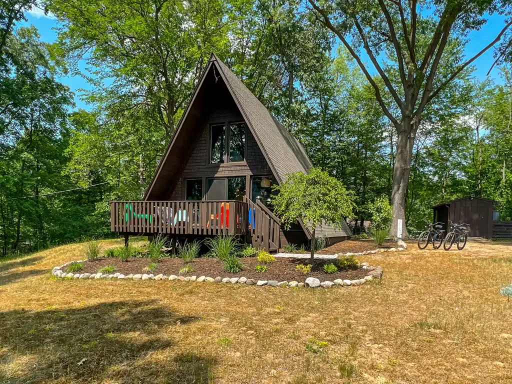 The Jewell of Michigan A-frame 1 of 76 A-frame House Exteriors Ideas to Inspire You