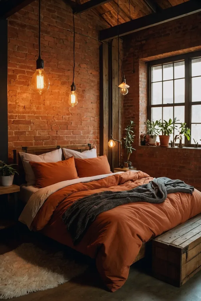 Inspiring Industrial Bedroom Design Ideas 5