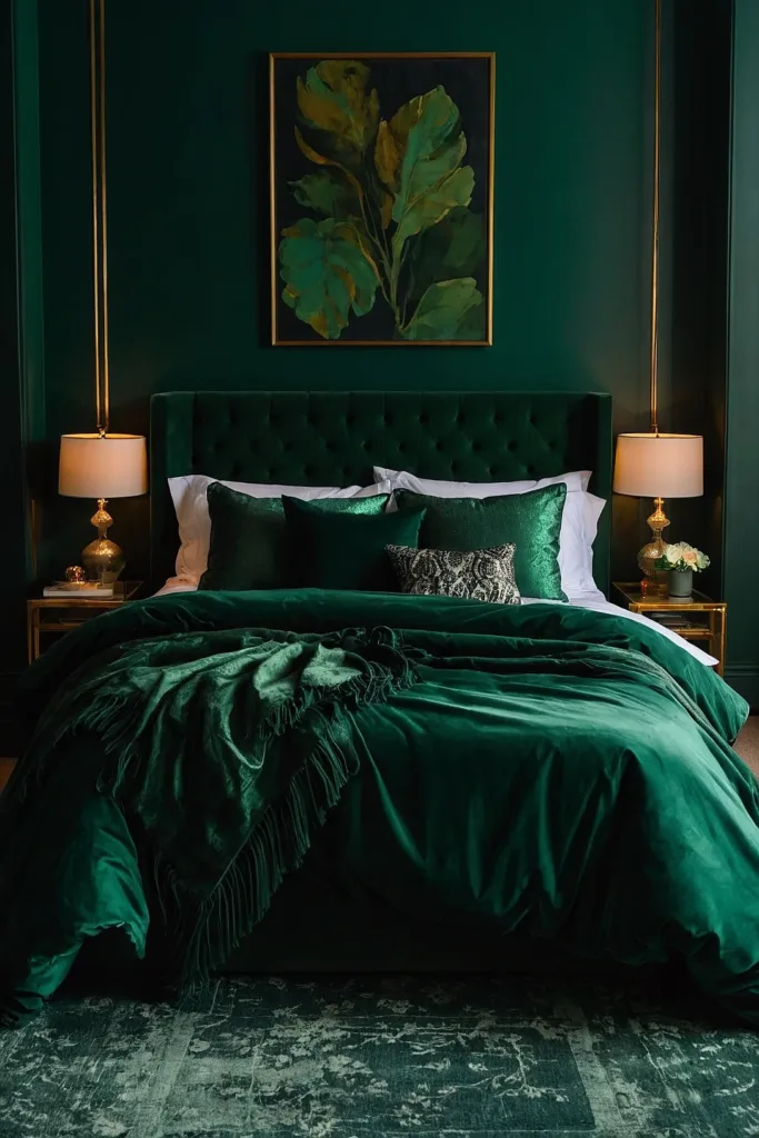 Dark Green Bedroom Ideas to Create a Cozy Retreat 8