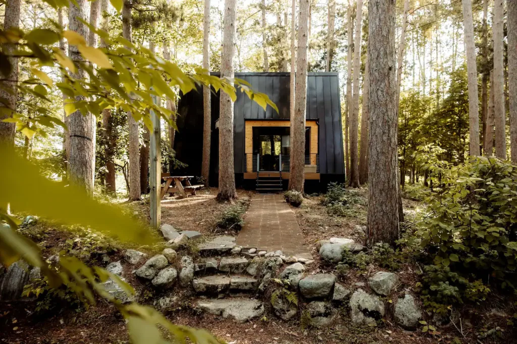 Modern A Frame Cabin on Barrow Lake 1 of 76 A-frame House Exteriors Ideas to Inspire You

