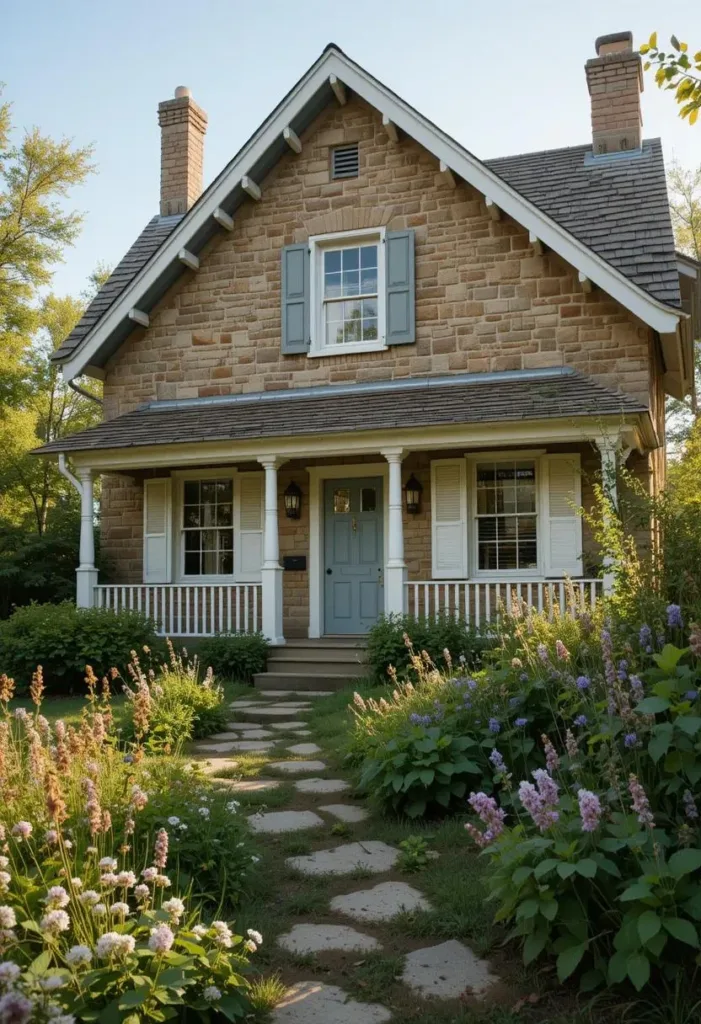 Cozy Cottage Exteriors Design Ideas with Style 32