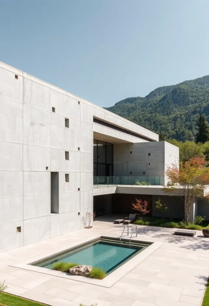 Stunning Brutalist Concrete House Designs 4