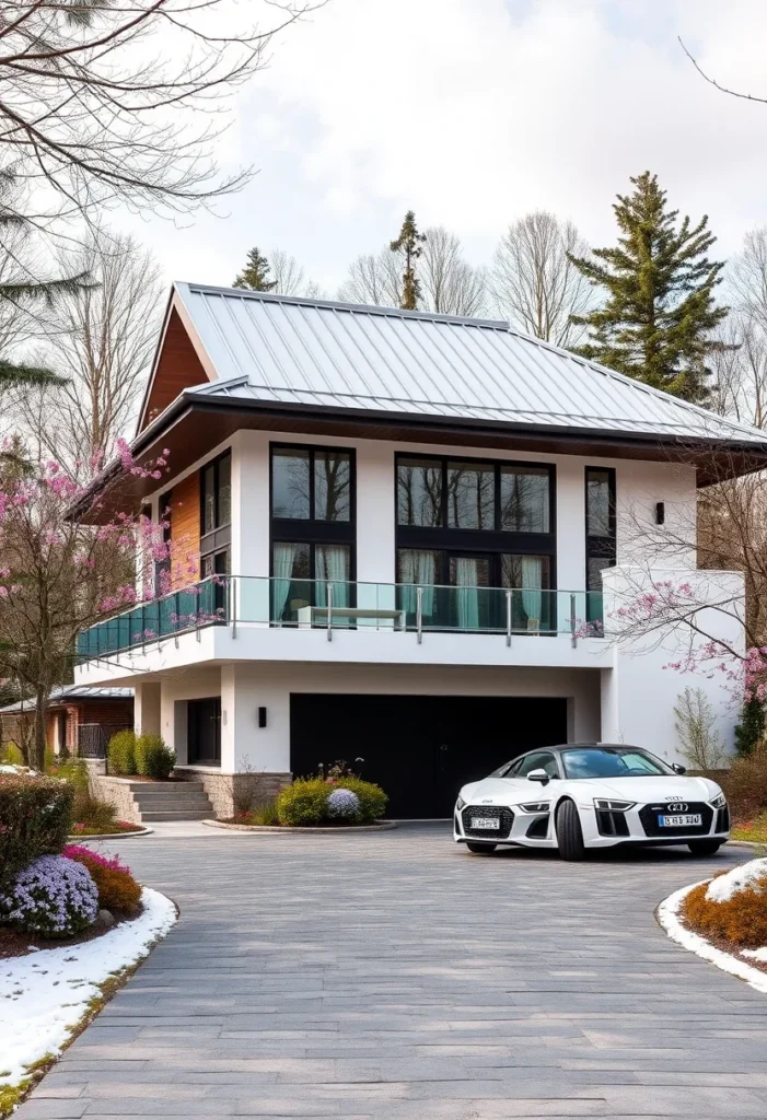 Contemporary Home, Floor-to-Ceiling Windows, Modern Architecture